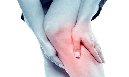 knee joint pain due to osteoarthritis
